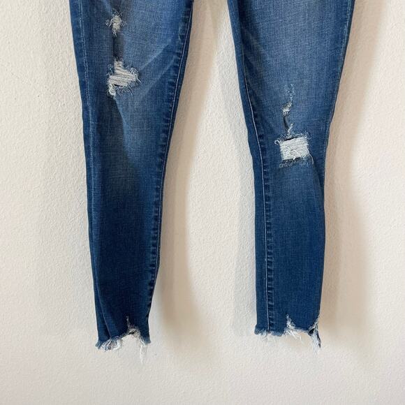 ABERCROMBIE & FITCH Curve Love Super Skinny Ankle High Rise Jeans 23 or 000S Emo - Picture 5 of 9